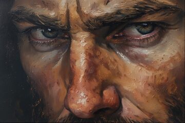 A man staring at the viewer